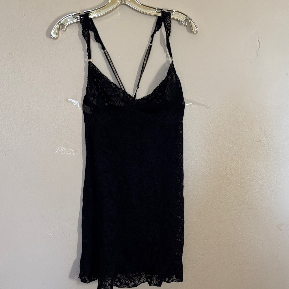Forever 21 Black Lace Slip Dress